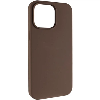 Чехол Silicone Case (AA) NO LOGO with MagSafe для Apple iPhone 12 Pro / 12 (6.1") Коричневый / Brown