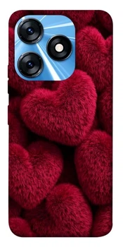 TPU чохол Demsky Fluffy hearts для TECNO Spark 10 Pro