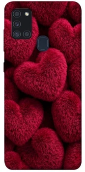TPU чохол Demsky Fluffy hearts для Samsung Galaxy A21s