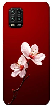 TPU чохол Demsky Sakura red для Xiaomi Mi 10 Lite