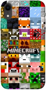 TPU чохол Demsky Minecraft collage для Apple iPhone XR (6.1")