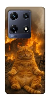 TPU чохол Demsky Burning cat для Infinix Note 30 Pro