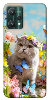 TPU чохол Demsky Spring cat для Realme 9 Pro
