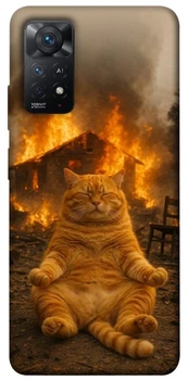 TPU чохол Demsky Burning cat для Xiaomi Redmi Note 11 Pro 4G/5G