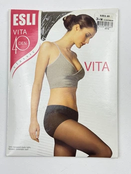 Колготки женские с заниженной талией ESLI VITA 40 Den 3(M) Серо-коричневые (Castoro)