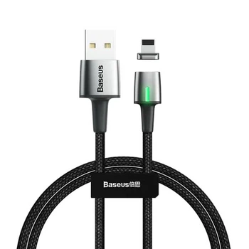 Кабель Baseus Zinc Magnetic Fast Charging Data Cable USB to Lightning 1.5A 2м (CALXC-B01) Black