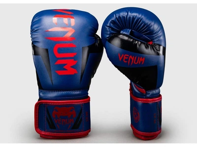 Боксерські рукавички VENUM Elite Boxing Gloves 10 унцій синій/червоний (4638)
