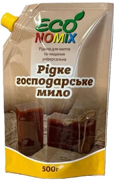 Засіб універсальний мийний "Рідке господарське мило" ТМ ECONOMIX 500 гр. дой пак
