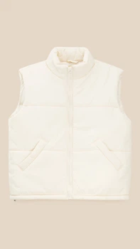 Жилет однотонный для девочки LAWA GBC02364 140 см Молочный shop (2000999519819)