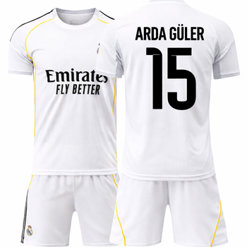 Футбольная форма детская Arda Güler (Арда Гюллер) 15 Real Madrid (Реал Мадрид) 28 размер рост 150-155 см белая