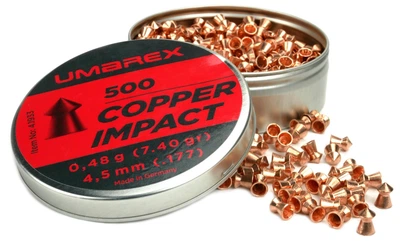 Пули Umarex Copper Impact Pellets (4.5мм, 0.48г, 500шт)