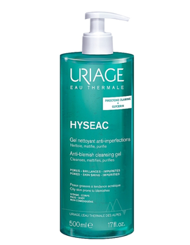Uriage Hyseac Гель для вмивання для комбінованої, жирної шкіри та очищення пор 500 мл