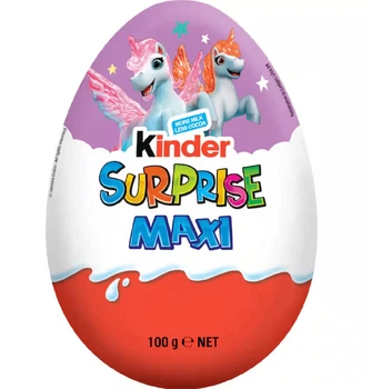 Шоколадне яйце Kinder Surprise Maxi Unicorn Egg 100г