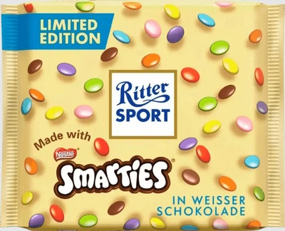 Шоколад Ritter Sport Smarties White Chocolate с драже 100г
