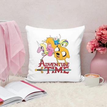 Подушка плюшевая Adventure time Время Приключений 35х35 см (ЧП00031)