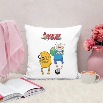 Подушка плюшевая Adventure time Время Приключений 35х35 см (ЧП00032)