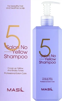 Шампунь против желтизны волос Masil 5 Salon No Yellow Shampoo 500 мл