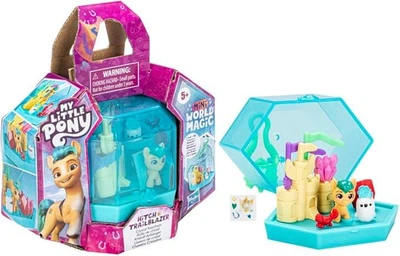 My Little Pony Mini World Magic Crystal Keychain, фигурка Hitch, 11 эл., брелок-набор