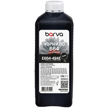 Чернила Barva Epson 664 1 л, special black (E664-424e)