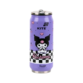 Поильник-непроливайка Kite Kuromi термочашка з трубочкою, 500 мл (HK25-1264)