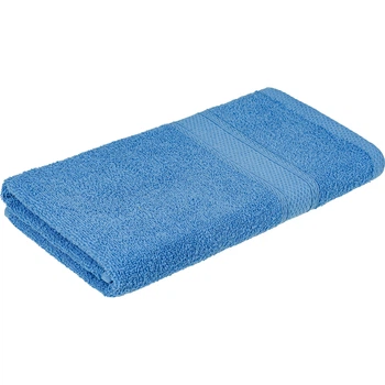 Полотенце Home Line махровое бордюрное (голубое) 400 гр/м2, 50х90 см (181818)