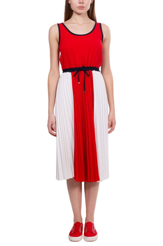 Жіноча саржева плісирована сукня Tommy Hilfiger F&F в складку S WW0WW30643 (36)