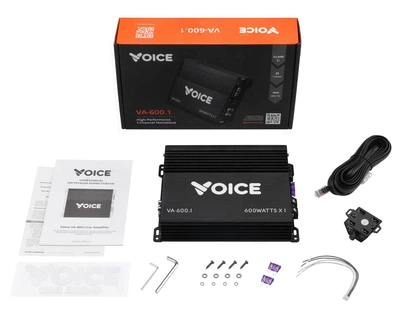 Усилитель автомобильный моноблок Voice 600W RMS, Class D, 1 Ом