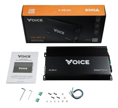Автоусилитель 4-канальный 4 по 80Вт Voice VA-80.4