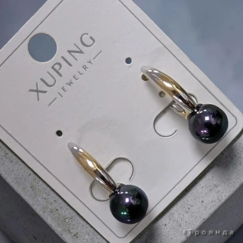 Сережки з позолотою 18К XUPING (34010583-01)