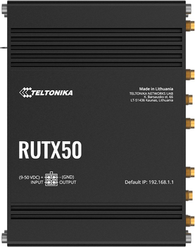 Router Teltonika RUTX50 5G Black (RUTX50320000)