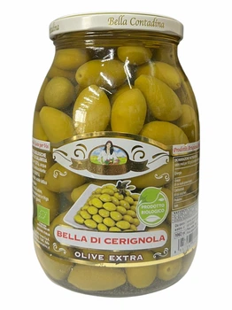 Оливки зелені Bella Contadina Olive Bella di Cerignola giganti 950г