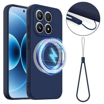 Захисний чохол Deexe Silicone Case with MagSafe для Xiaomi 17 - Dark Blue