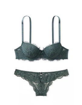 Комплект білизни Dream Angels Victoria’s Secret Lightly Lined Classic Coverage Demi Bra Хакі 36B-S