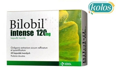 Bilobil Intense - екстракт листя гінкго білоба для здоров'я головного мозку, 120 мг, 60 кап.