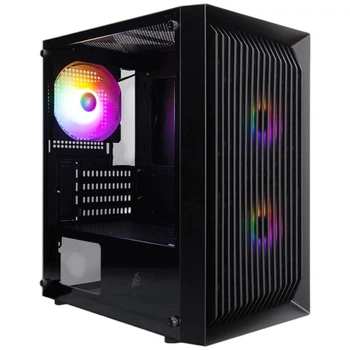 Корпус 1stPlayer BS-2-BK-3F1, Черный - 578385