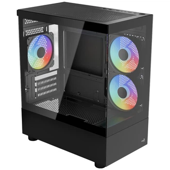 Корпус AeroCool Viewport Mini-G-BK-v2, Чорний - 598348
