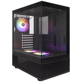 Корпус 1stPlayer Mi7-A-BK-2F7R-1F7, Черный - 578390