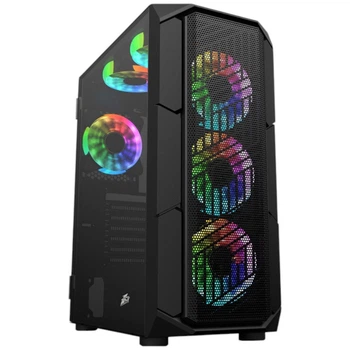 Корпус 1stPlayer XF-BK-4F7, Чорний - 578397