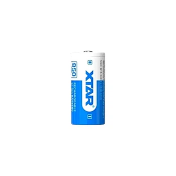 Аккумулятор XTAR 16340 3.7V 850mAh Li-ion 2.5A с защитой (Protected), 16×34 мм – аккумулятор для фонарей и электроники