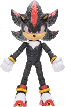 Фігурка Їжачок Сонік 3 Шедоу Sonic The Hedgehog Sonic 3 Movie Action Figures 5-Inch Shadow Jakks 423994
