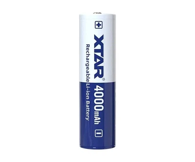 Аккумулятор XTAR 18650 3.6V 4000mAh Li-ion 10A с защитой Button Top, 18×69 мм – высокотоковый перезаряжаемый элемент питания