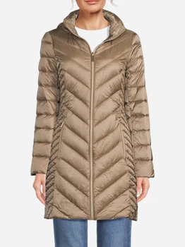Куртка демисезонная женская удлиненная Michael Kors 781301815 M Коричневая (1159856874)