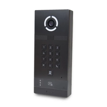 Багатоабонентська IP-виклична панель Bas-IP AV-09KFBI (black) зі зчитувачем UKEY та розпізнаванням облич для IP-домофонів (305780)