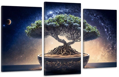 Картина модульна Art Dekors Дерево Бонсай 53х100 см Art-698 3