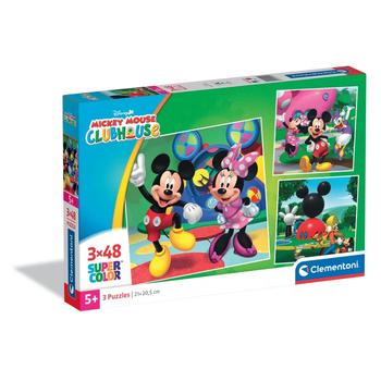 Пазл Clementoni: SuperColor — Mickey Mouse Clubhouse / Клуб Міккі Мауса (3 x 48 елементів) — 25005