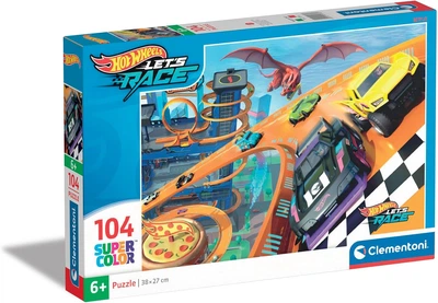 Пазл Clementoni: SuperColor — Hot Wheels / Хот Вілс (104 елементи) — 25760