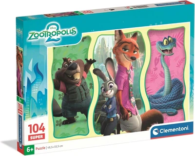 Пазл Clementoni: SuperColor — Disney Zootopia 2 / Зверополис 2 (104 элемента) — 25082