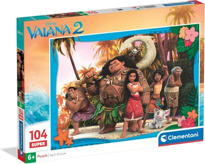 Пазл Clementoni: SuperColor — Disney Vaiana 2 / Ваяна 2 (104 элемента) — 25787