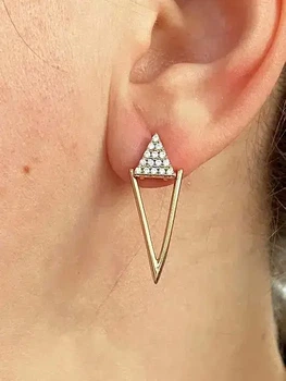 Позолоченные серьги-гвоздики позолота (9555)