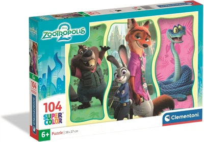 Пазл Clementoni: SuperColor — Disney Zootopia 2 / Зоотрополіс 2 (104 елементи) — 25081